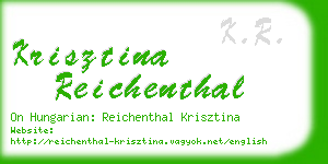 krisztina reichenthal business card